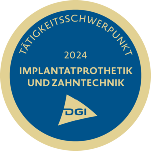 Logo der Deutschen Gesellschaft für Implantologie im Zahn-, Mund- und Kieferbereich e. V.